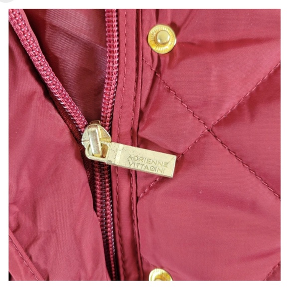 NWOT ADRIENNE VITTADINI RUST Riding Vest Sz. L - Picture 7 of 10